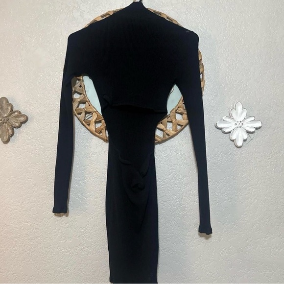 Free People Black Open-Back Dress - Picture 2 of 3